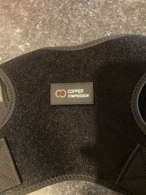 Copper Compression Black Neoprene Support Vest